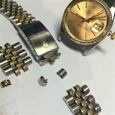 fixing stretched jubilee rolex band|rolex datejust watch band replacement.